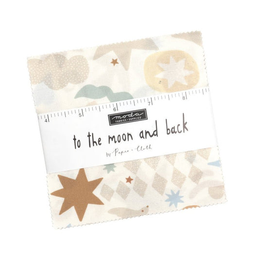 To The Moon And Back Charm Pack by Paper + Cloth for Moda Fabrics 25900PP - Jammin Threads