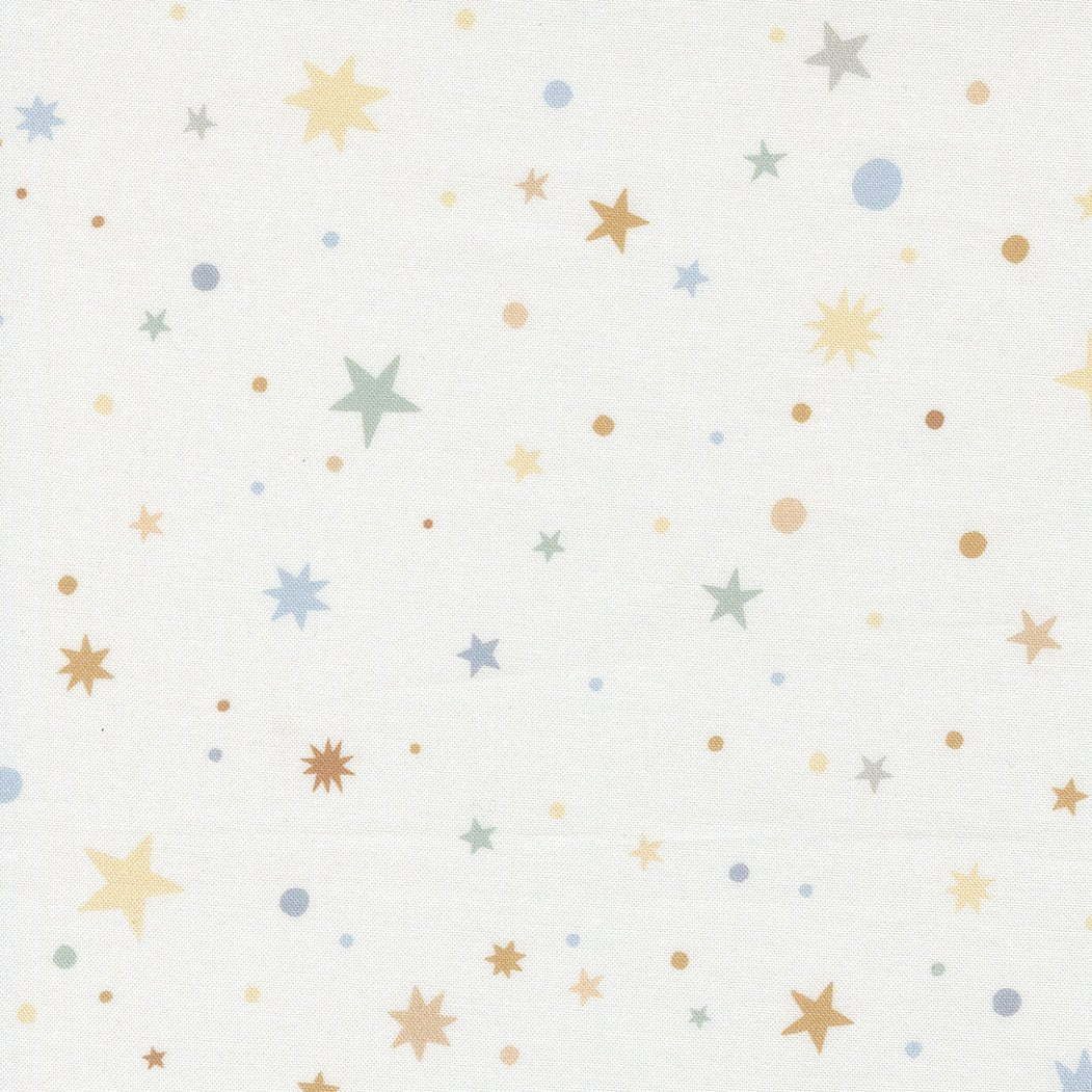 To The Moon And Back Quilt Fabric by Paper + Cloth - Dove 25903 11 - Jammin Threads