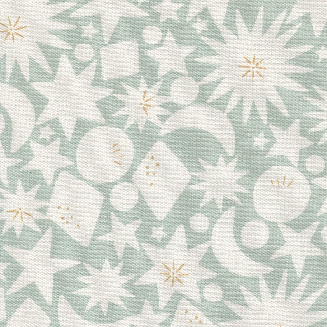 To The Moon And Back Quilt Fabric by Paper + Cloth - Grass 25905 15 - Jammin Threads