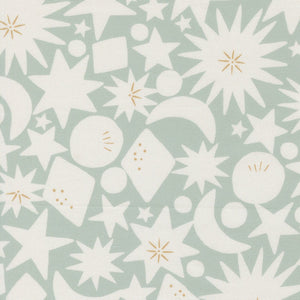 To The Moon And Back Quilt Fabric by Paper + Cloth - Grass 25905 15 - Jammin Threads