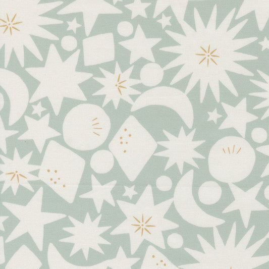 To The Moon And Back Quilt Fabric by Paper + Cloth - Grass 25905 15 - Jammin Threads