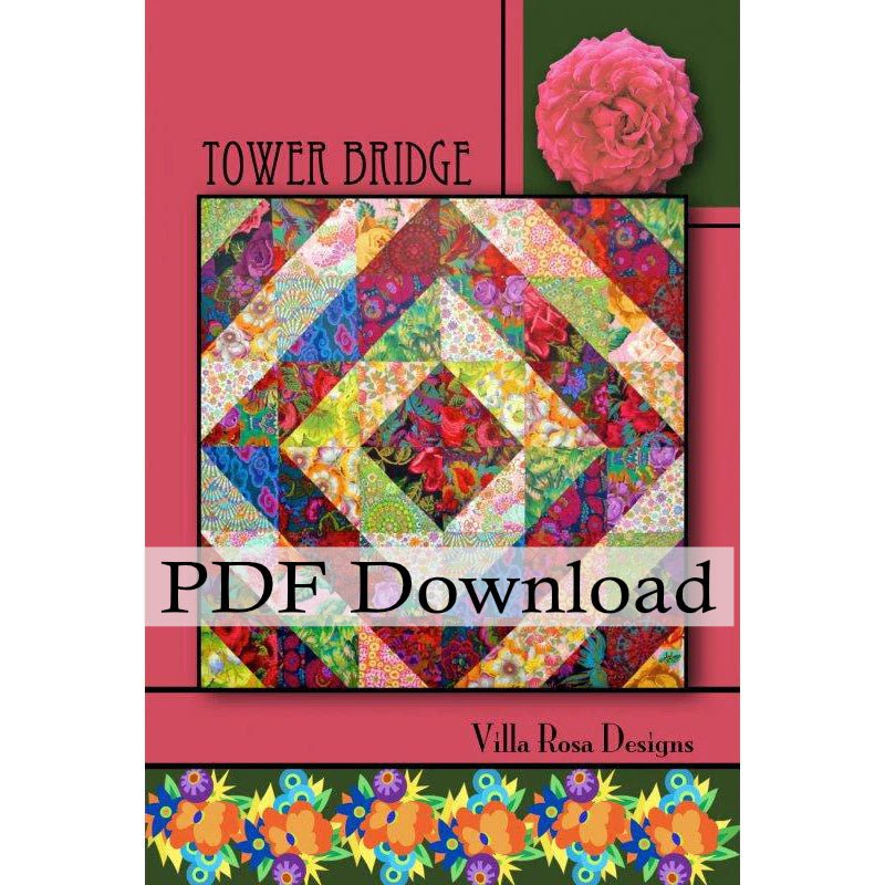 Tower Bridge Quilt Pattern by Villa Rosa Designs (PDF Downloadable Version) - Jammin Threads