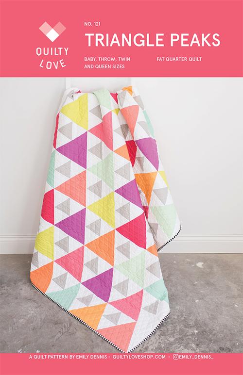 Triangle Peaks Quilt Pattern by Emily of Quilty Love - Jammin Threads