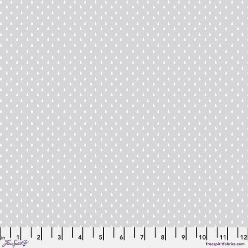 True Colors Quilt Fabric by Tula Pink for Free Spirit Fabrics Ghost Droplettes PWTP252.WHISPER - Jammin Threads
