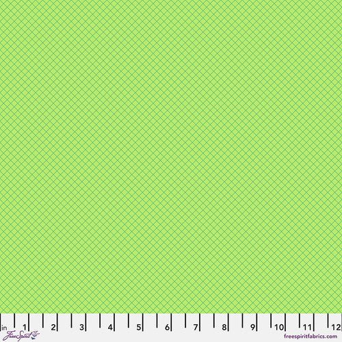 True Colors Quilt Fabric by Tula Pink for Free Spirit Fabrics On The Grid PWTP255.APPLE - Jammin Threads