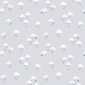 Twinkle Little Star Dream Skies Gray by Natàlia Juan Abelló C16303 - GRAY - Jammin Threads