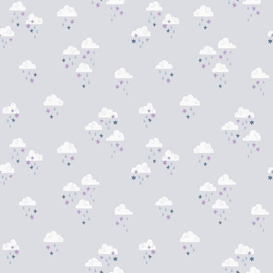 Twinkle Little Star Dream Skies Gray by Natàlia Juan Abelló C16303 - GRAY - Jammin Threads