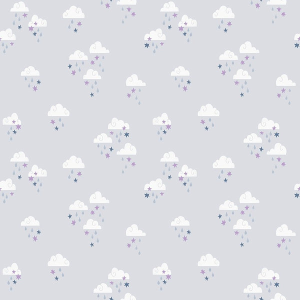 Twinkle Little Star Dream Skies Gray by Natàlia Juan Abelló C16303 - GRAY - Jammin Threads