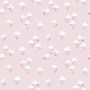 Twinkle Little Star Dream Skies Pink by Natàlia Juan Abelló C16303 - PINK - Jammin Threads