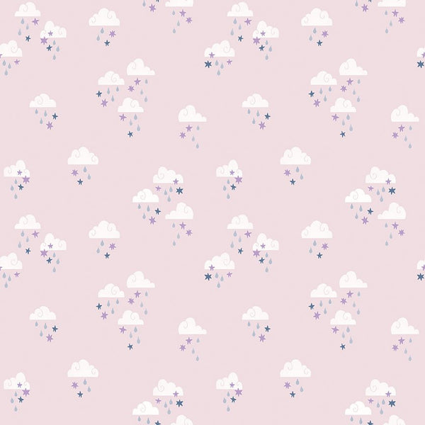 Twinkle Little Star Dream Skies Pink by Natàlia Juan Abelló C16303 - PINK - Jammin Threads
