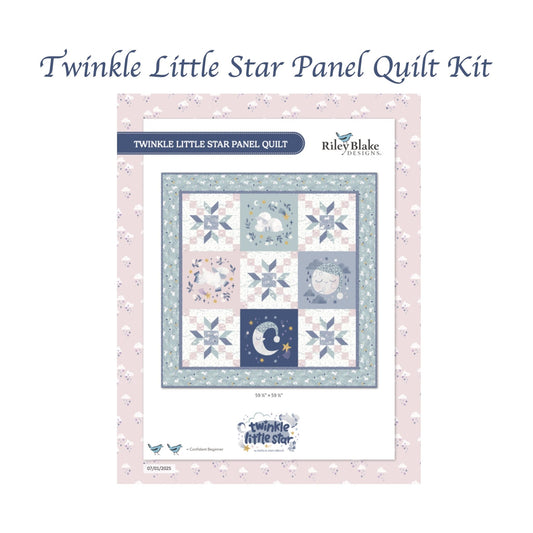 Twinkle Little Star Panel Quilt Kit with Personalized Quilt Tag – Riley Blake Designs - Jammin Threads