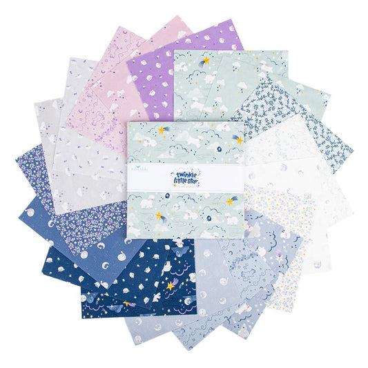 Twinkle Little Star Quilt Fabric 10" Stacker 10 - 16300 - 42 - Jammin Threads