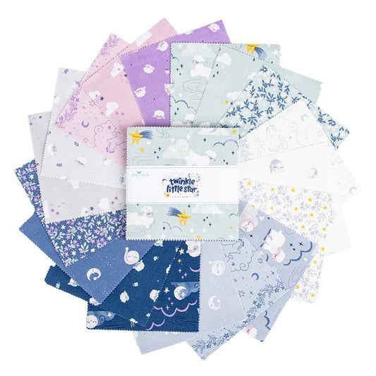 Twinkle Little Star Quilt Fabric 5" Stacker 5 - 16300 - 42 - Jammin Threads