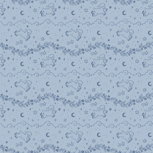 Twinkle Little Star Quilt Fabric Counting Sheep Blue by Natàlia Juan Abelló C16301 - BLUE - Jammin Threads
