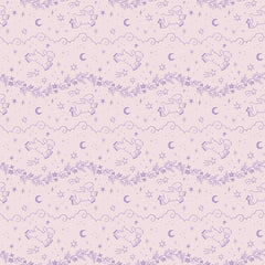 Twinkle Little Star Quilt Fabric Counting Sheep Pink by Natàlia Juan Abelló C16301 - PINK - Jammin Threads