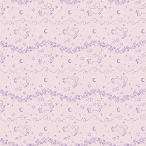 Twinkle Little Star Quilt Fabric Counting Sheep Pink by Natàlia Juan Abelló C16301 - PINK - Jammin Threads