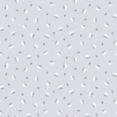 Twinkle Little Star Quilt Fabric Flock Gray by Natàlia Juan Abelló C16304 - GRAY - Jammin Threads