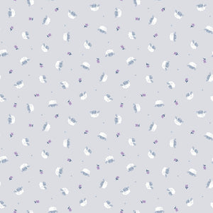 Twinkle Little Star Quilt Fabric Flock Gray by Natàlia Juan Abelló C16304 - GRAY - Jammin Threads