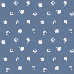 Twinkle Little Star Quilt Fabric Goodnight Moon Denim by Natàlia Juan Abelló C16302 - DENIM - Jammin Threads
