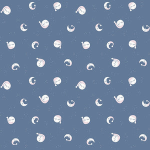 Twinkle Little Star Quilt Fabric Goodnight Moon Denim by Natàlia Juan Abelló C16302 - DENIM - Jammin Threads