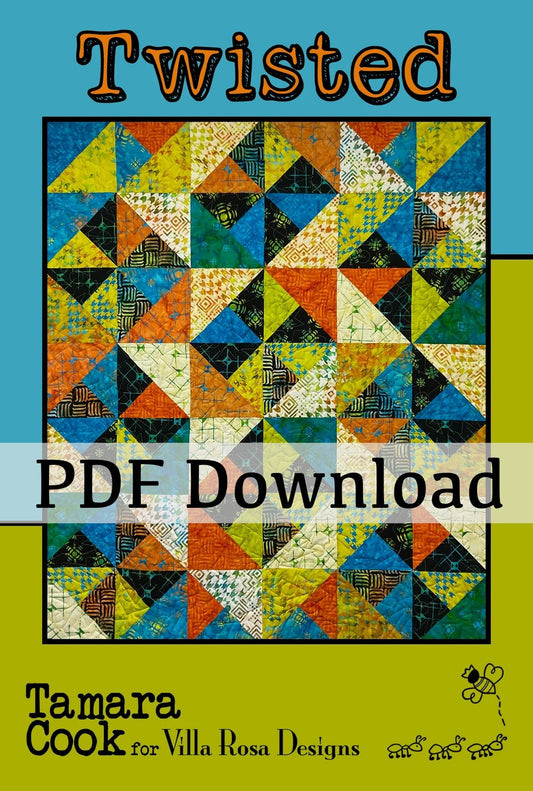 Twisted Quilt Pattern by Tamara Cook (PDF Version) - Jammin Threads