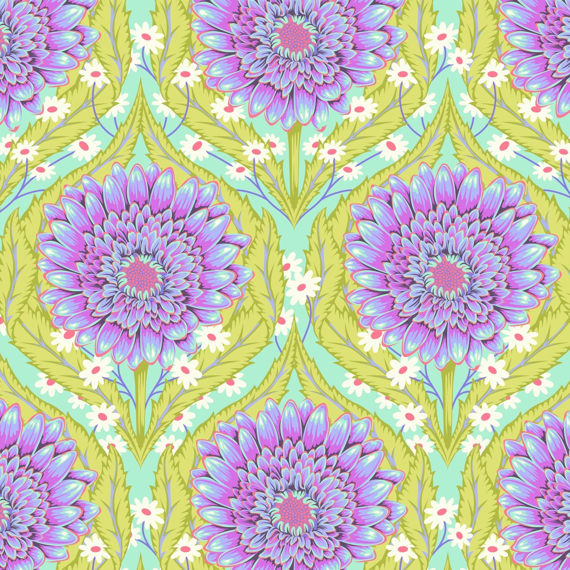 Untamed Quilt Fabric by Tula Pink - Daisy and Confused - Nova - PWTP236.NOVA - Jammin Threads