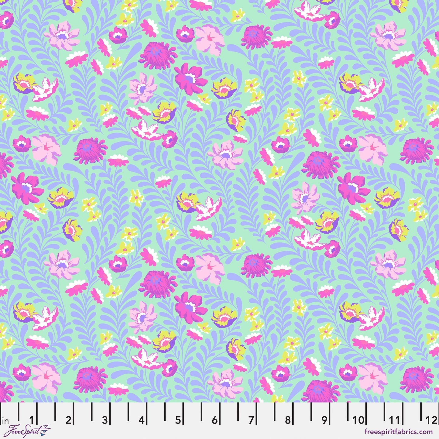 Untamed Quilt Fabric by Tula Pink - Flowerfield - Cosmic. PWTP243.COSMIC - Jammin Threads