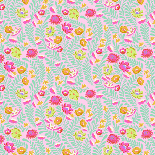 Untamed Quilt Fabric by Tula Pink - Flowerfield - Lunar. PWTP243.LUNAR - Jammin Threads