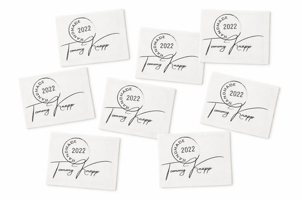 Vintage Postmark Quilt Labels – Personalized Handmade By Quilt Label with Year & Signature – Set of 8 - Jammin Threads
