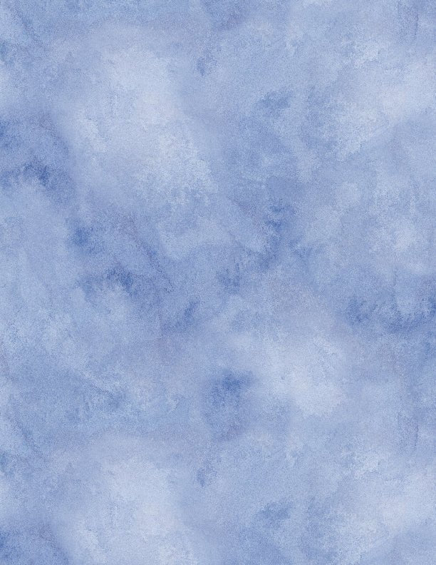 Watercolor Texture Blue Quilt Fabric by Wilmington Prints - Jammin Threads