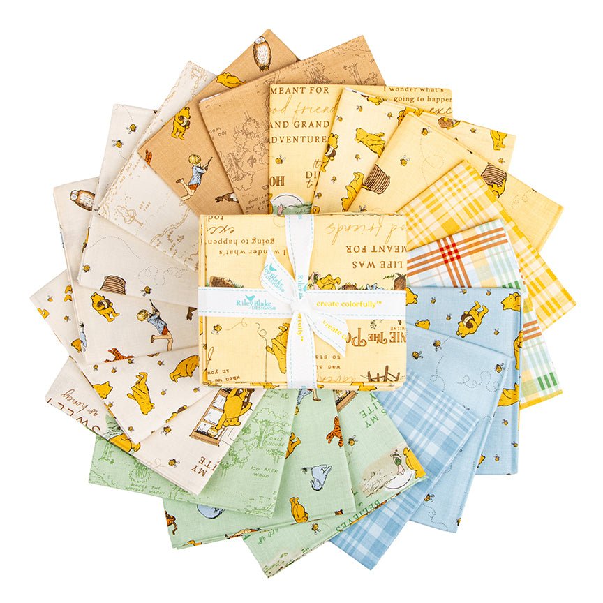 Winnie the Pooh Fat Quarter Bundle by Echo Park Paper Co. FQ - 17000 - 18 - Jammin Threads
