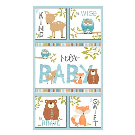 Winsome Critters Baby Quilt Panel by Wilmington Prints - Jammin Threads