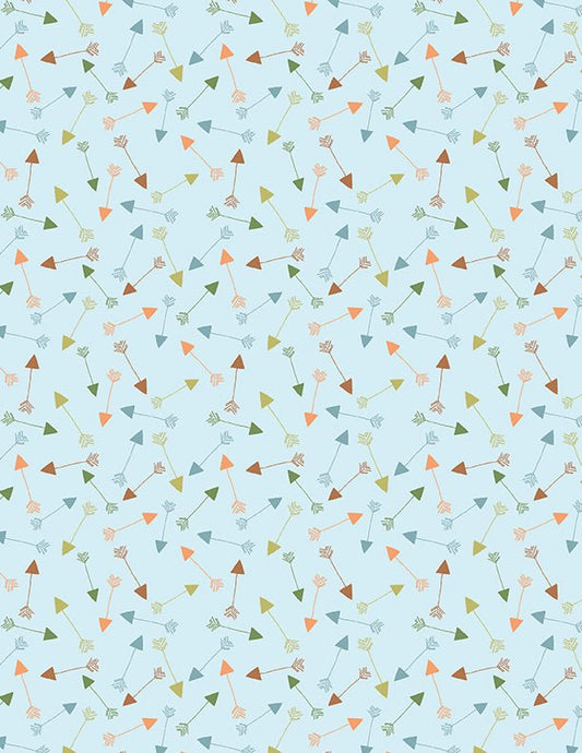 Winsome Critters Blue Arrows Quilt Fabric by Wilmington Prints - Jammin Threads