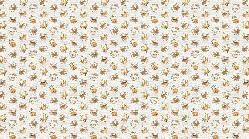 Woodland Heart DP28727 - 11 by Deborah Edwards and Kathryn Christenson for Northcott Fabrics - Jammin Threads