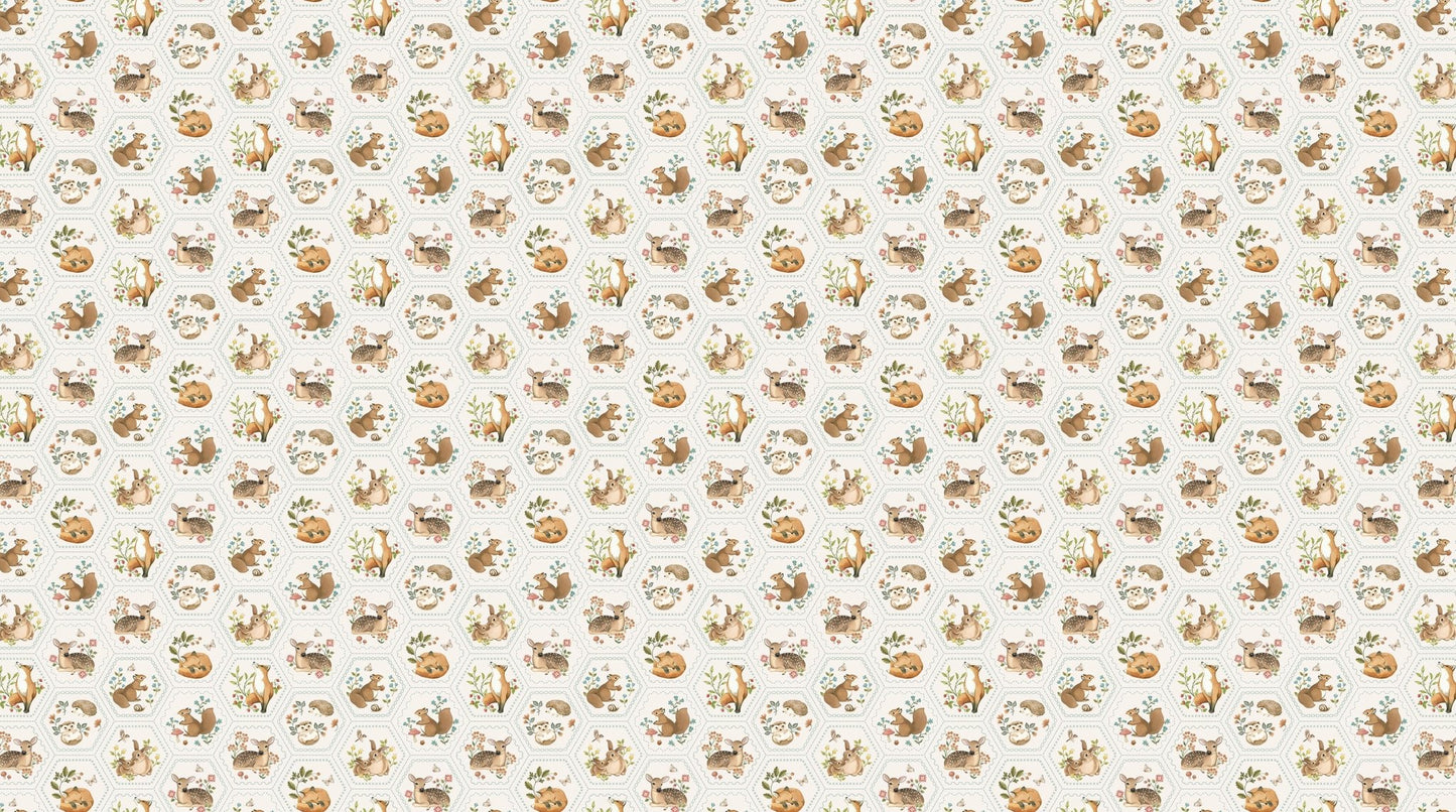 Woodland Heart DP28727 - 11 by Deborah Edwards and Kathryn Christenson for Northcott Fabrics - Jammin Threads