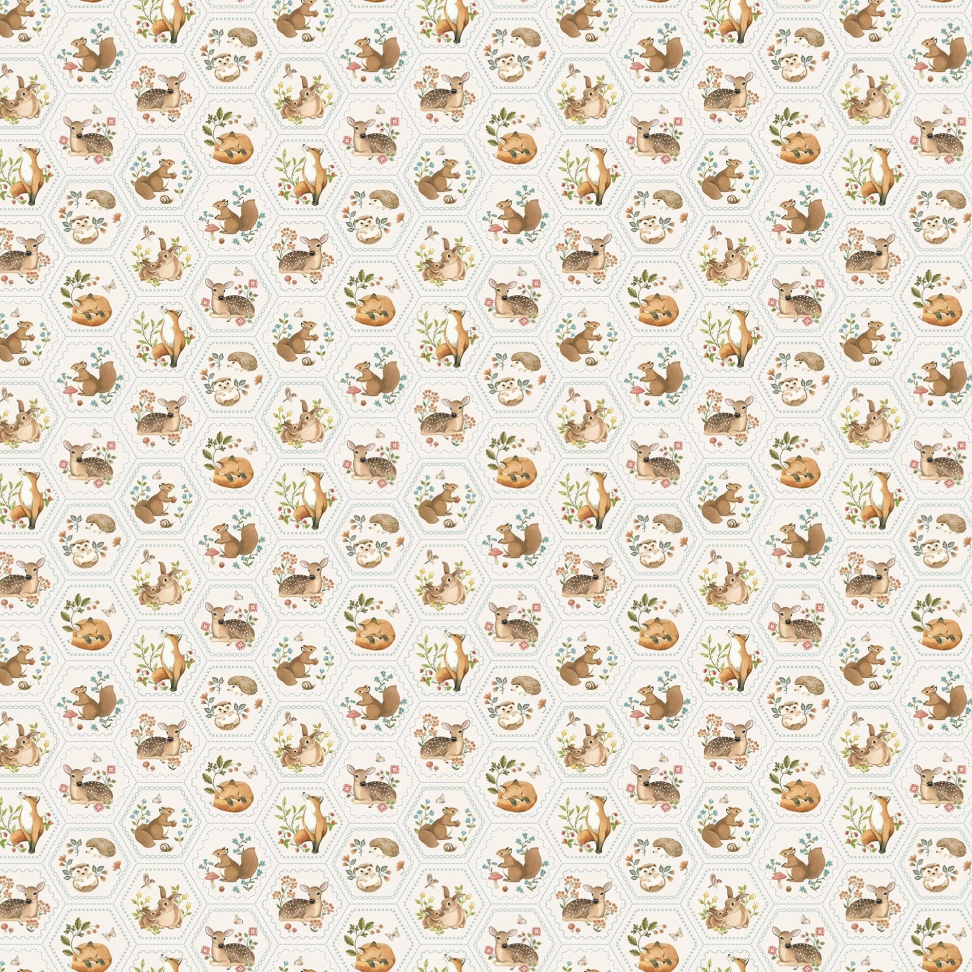 Woodland Heart DP28727 - 11 by Deborah Edwards and Kathryn Christenson for Northcott Fabrics - Jammin Threads