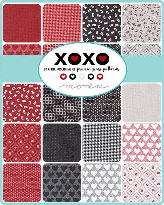 XOXO Quilt Fabric Jelly Roll by April Rosenthal Prairie Grass for Moda Fabrics 24140JR - Jammin Threads