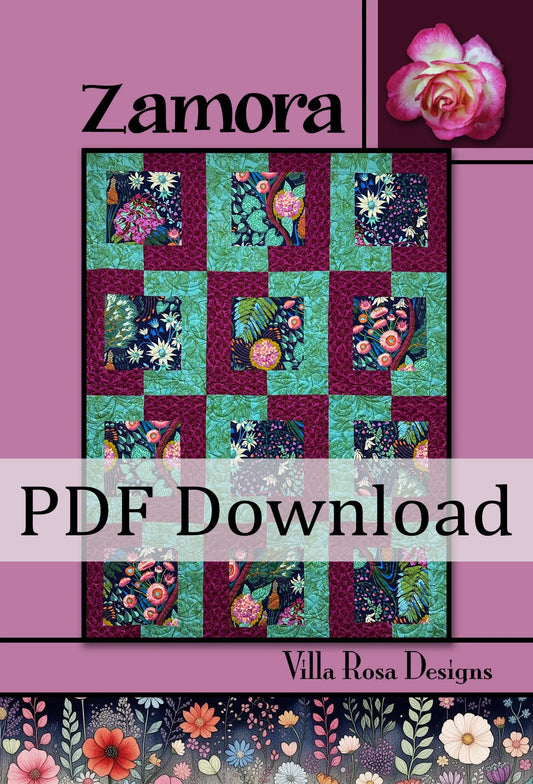 Zamora Quilt Pattern by Villa Rosa Designs (PDF Download) - Jammin Threads