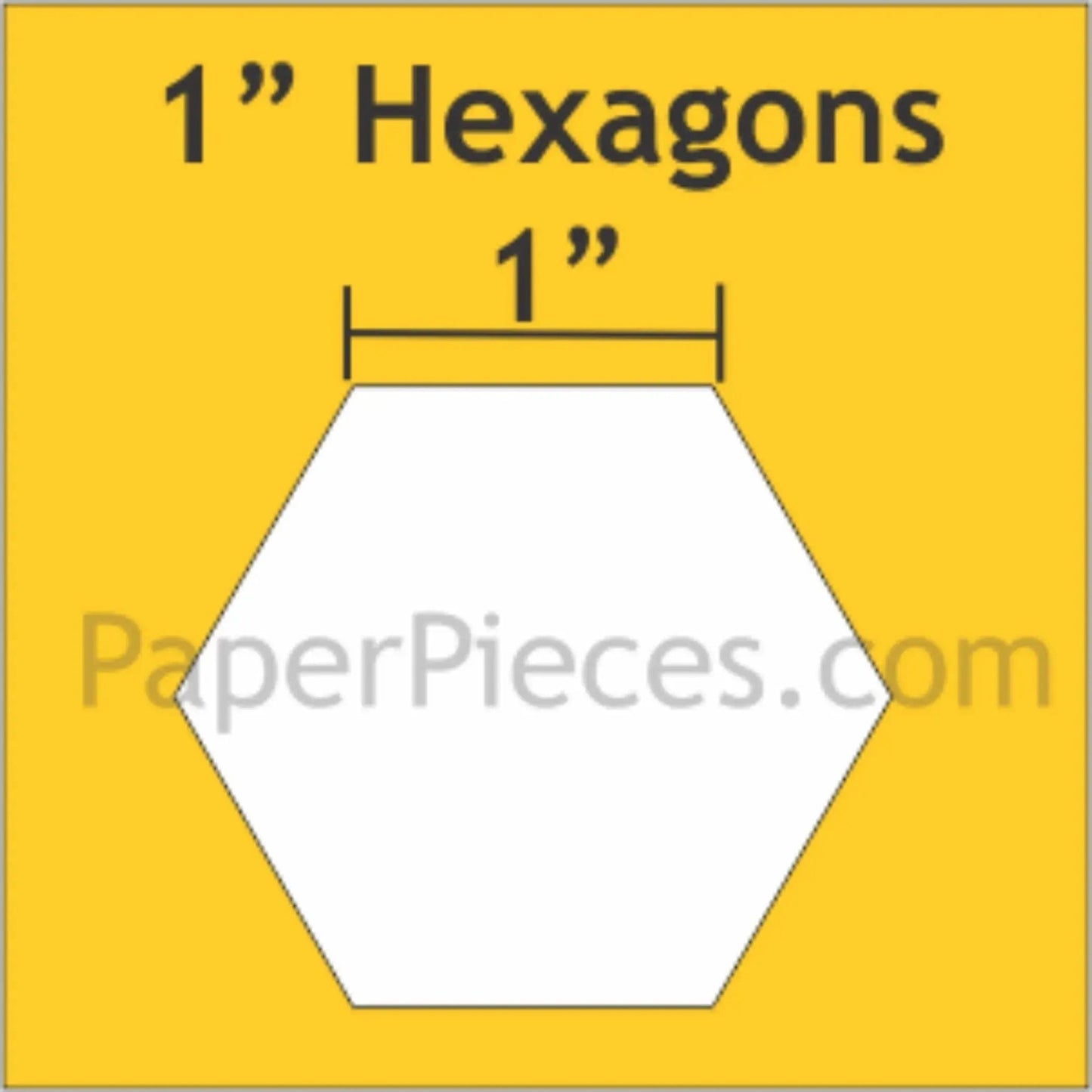 1" Hexagon Paper Pieces - Jammin Threads