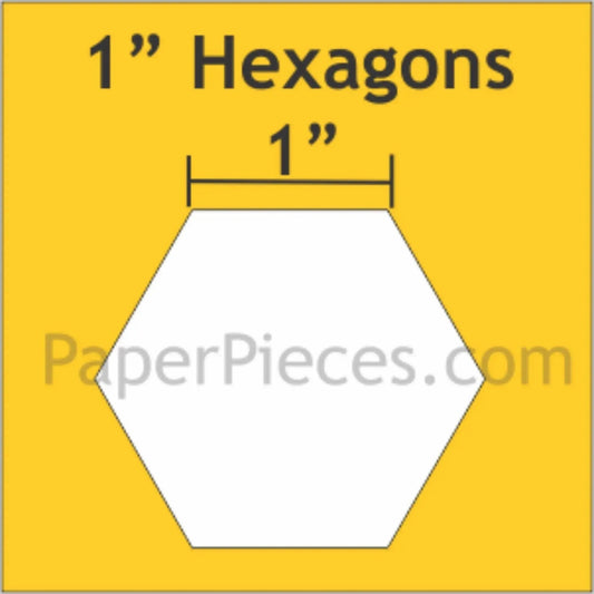 1" Hexagon Paper Pieces - Jammin Threads
