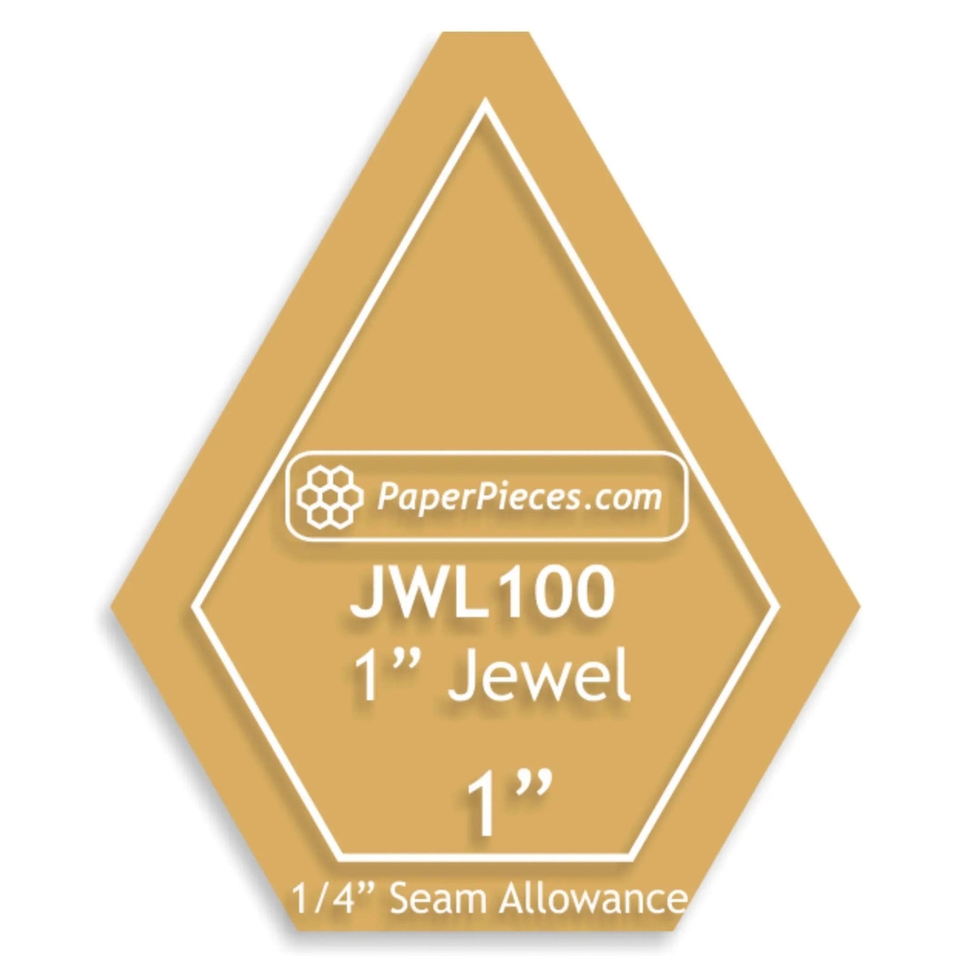 1" Jewel acrylic template - Jammin Threads