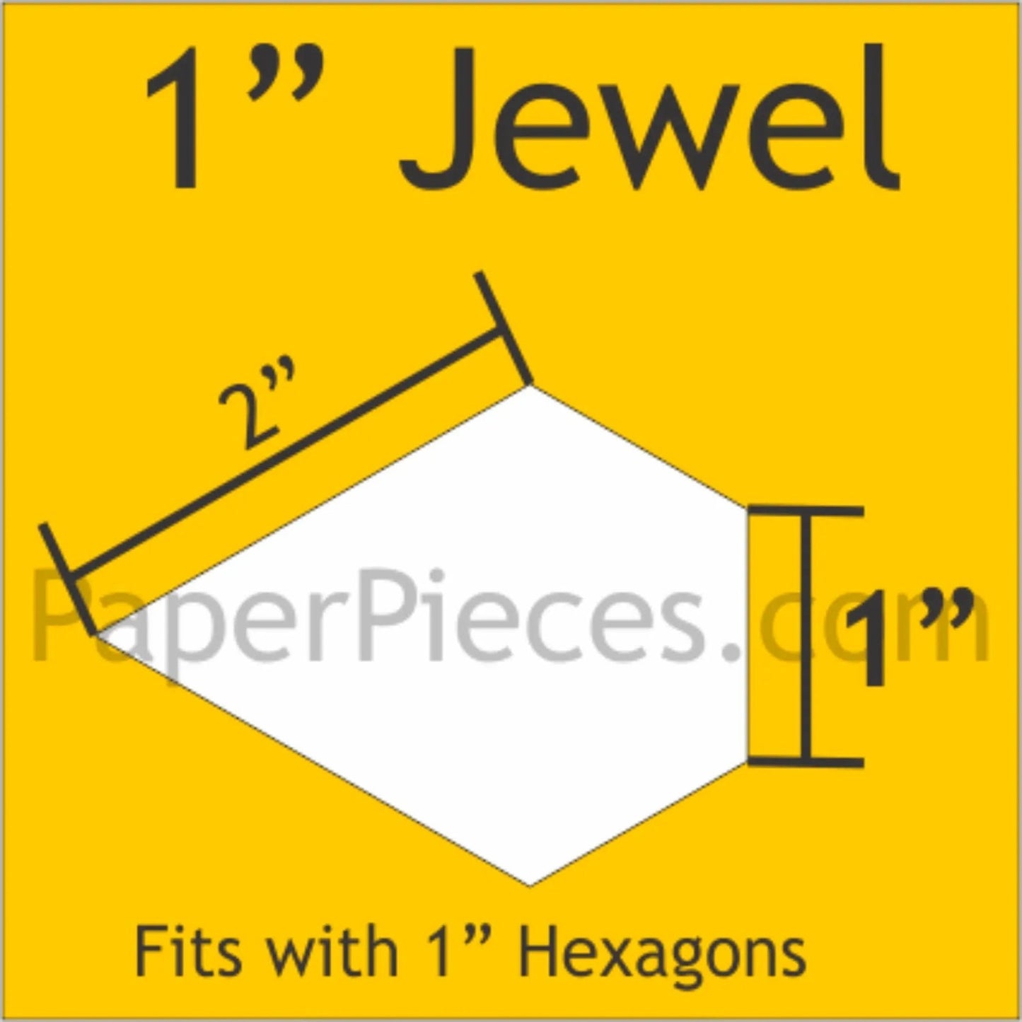 1" Jewel Paper Pieces - Jammin Threads