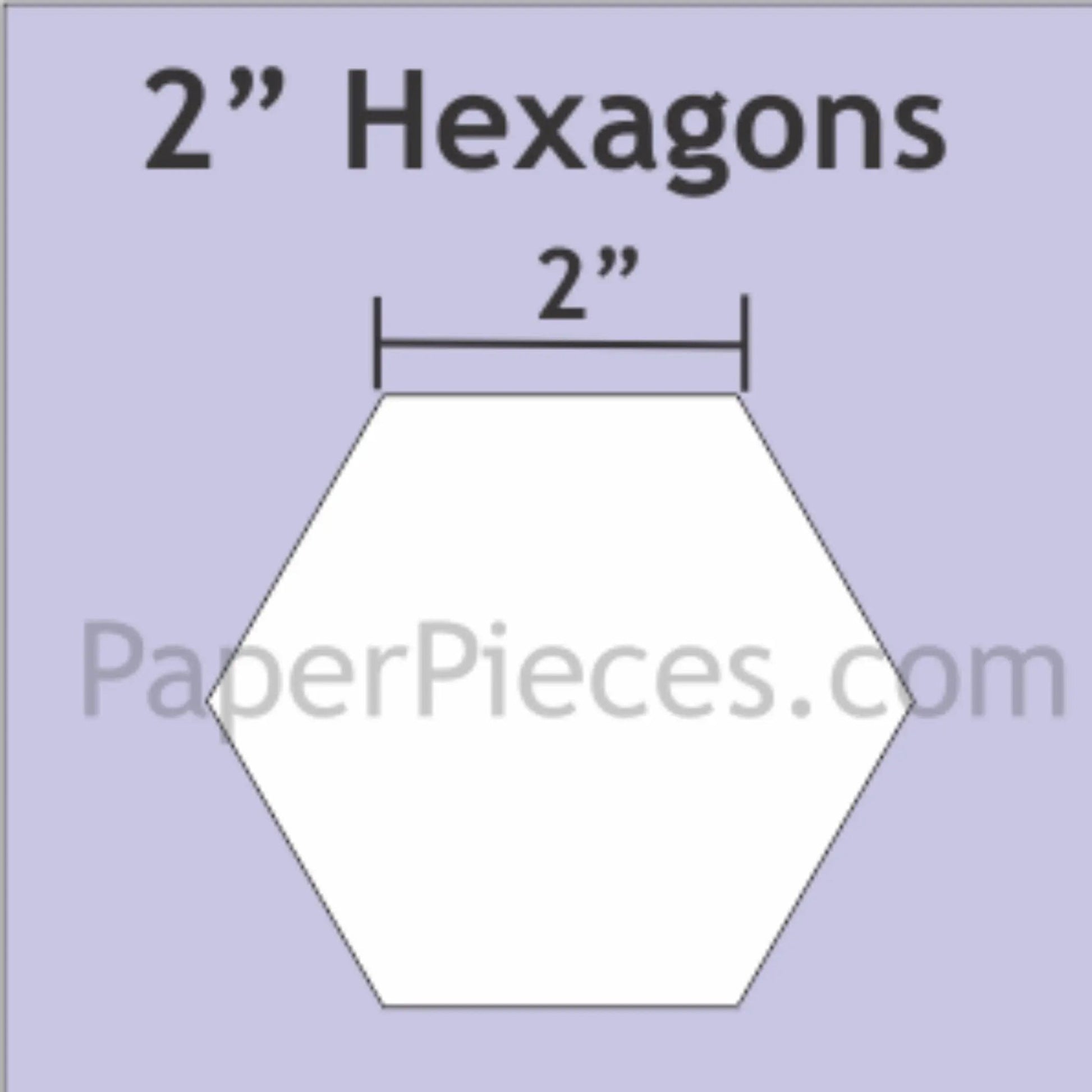 2" Hexagon Paper Pieces - Jammin Threads