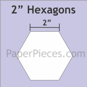 2" Hexagon Paper Pieces - Jammin Threads