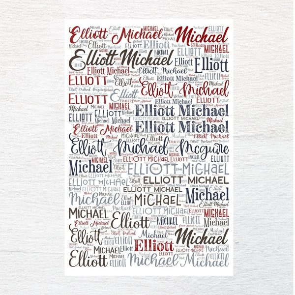 ANY NAME custom fabric panel - Jammin Threads