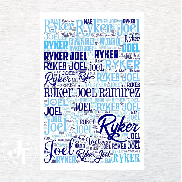 ANY NAME custom fabric panel - Jammin Threads