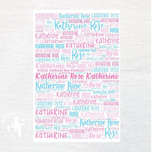 Any Name custom fabric panel - Jammin Threads