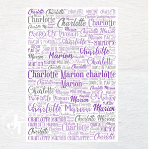 Any Name custom fabric panel - Jammin Threads