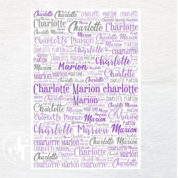 Any Name custom fabric panel - Jammin Threads