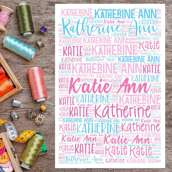 Any Name custom fabric panel - Jammin Threads